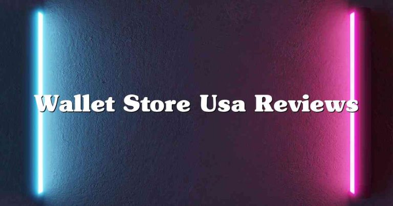 Wallet Store Usa Reviews
