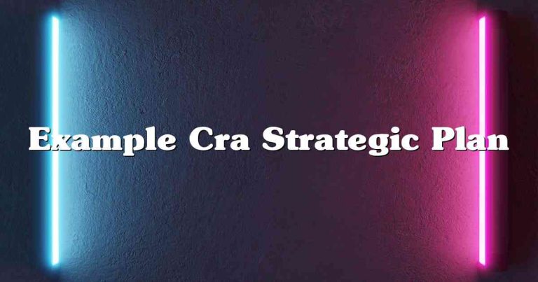 Example Cra Strategic Plan